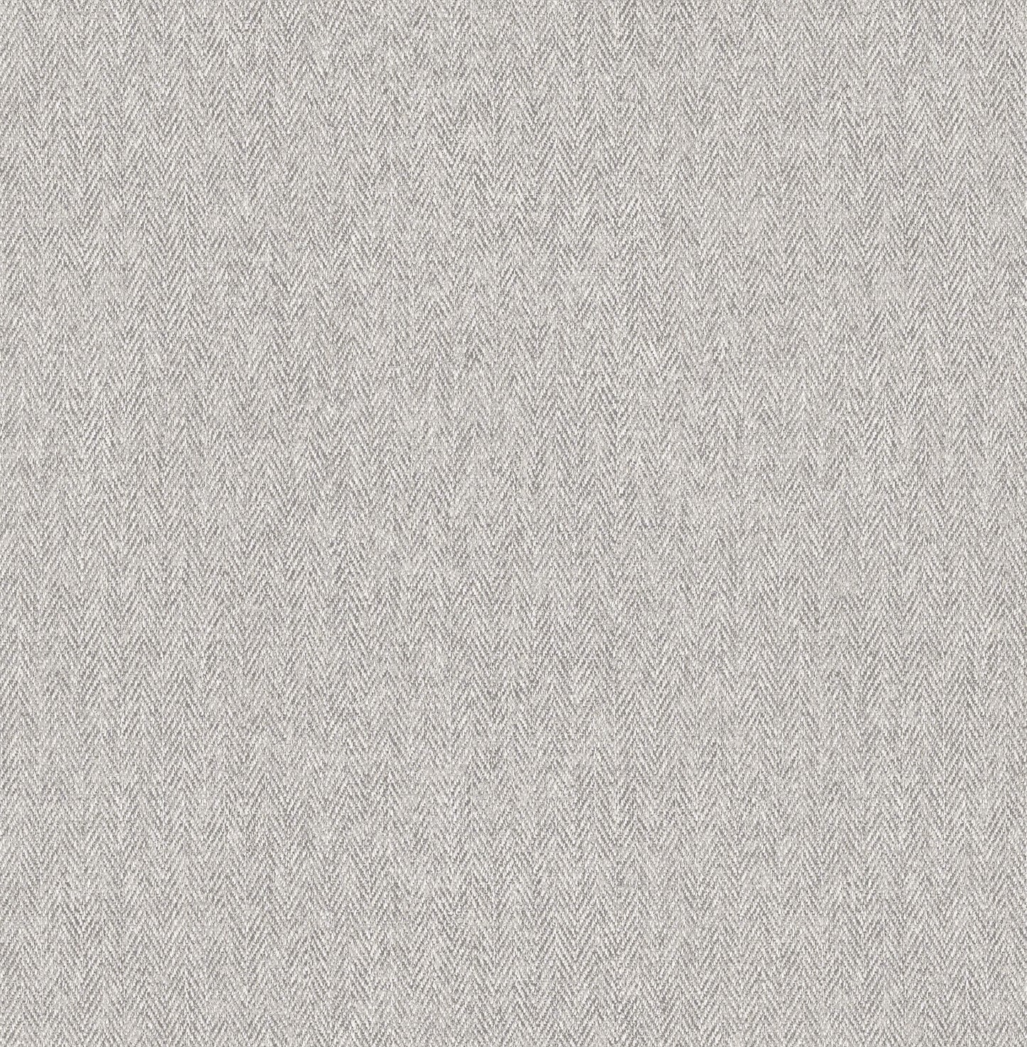 Westbury Forest Herringbone Tweed Wallpaper - Grey