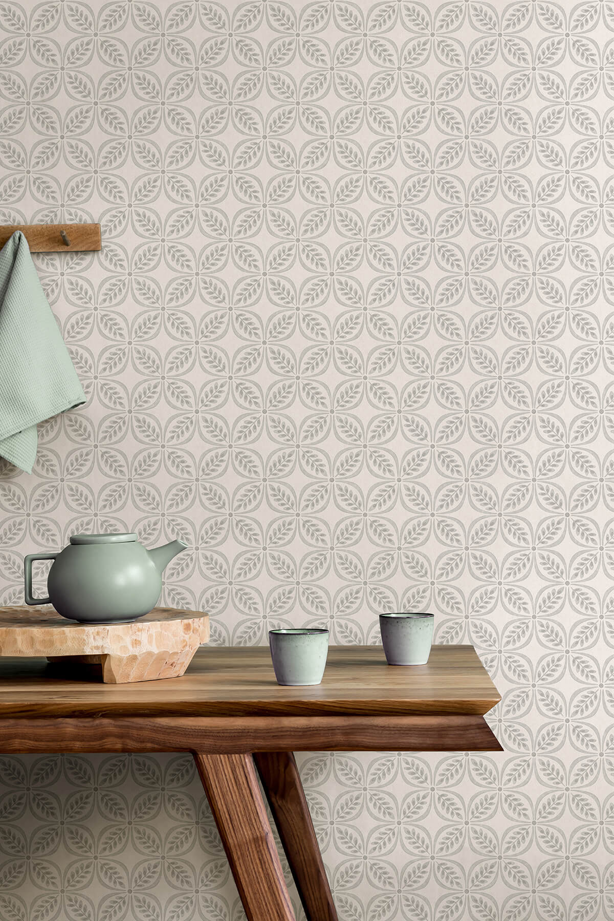 Westbury Forest Morgrove Trellis Wallpaper - Grey