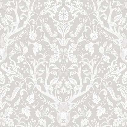 Chesapeake Oak & Moss Kiwassa Wallpaper - Gray