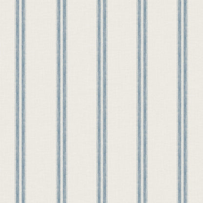 Chesapeake Oak & Moss Johnny Stripes Wallpaper - Blue