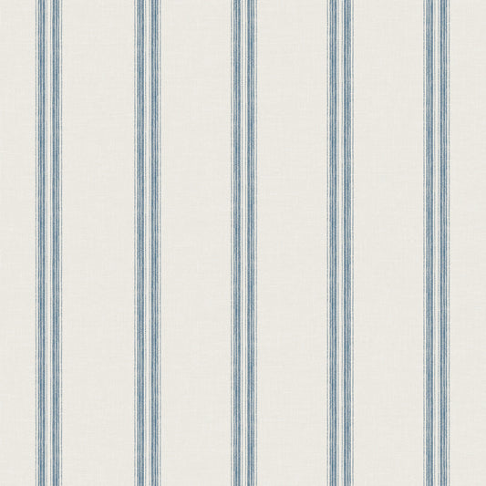 Chesapeake Oak & Moss Johnny Stripes Wallpaper - Blue