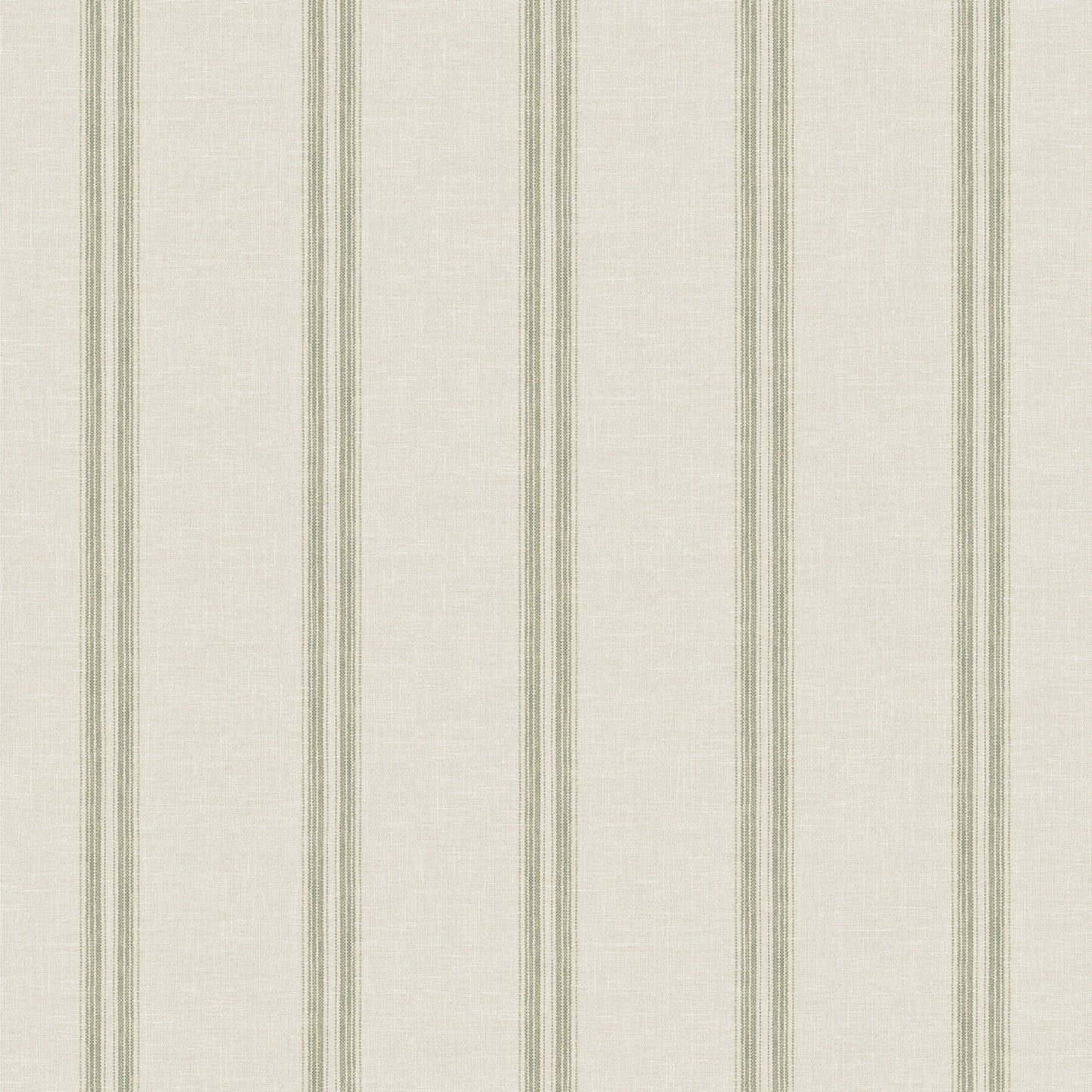 Chesapeake Oak & Moss Johnny Stripes Wallpaper - Green