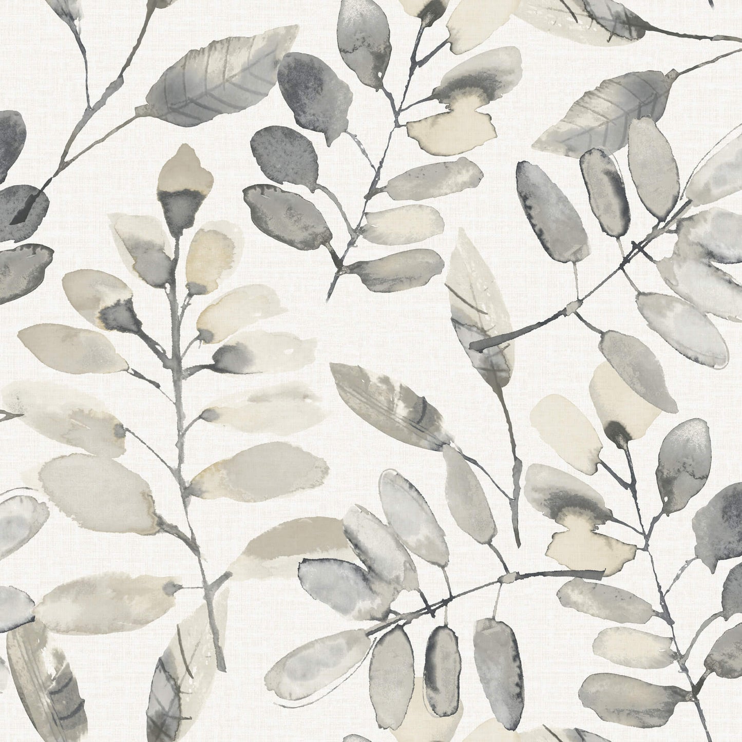 Chesapeake Oak & Moss Pinnate Wallpaper - Charcoal