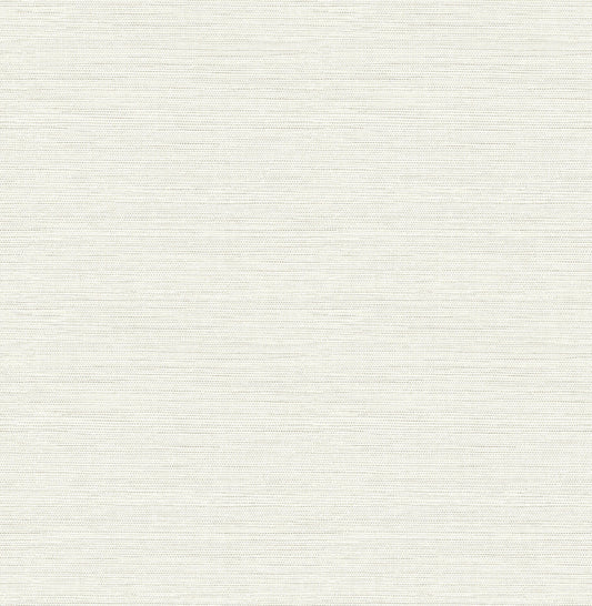 Chesapeake Oak & Moss Agave Faux Grasscloth Wallpaper - Light Grey