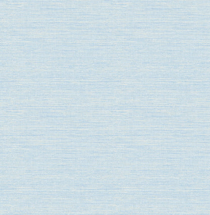 Chesapeake Oak & Moss Agave Faux Grasscloth Wallpaper - Sky Blue
