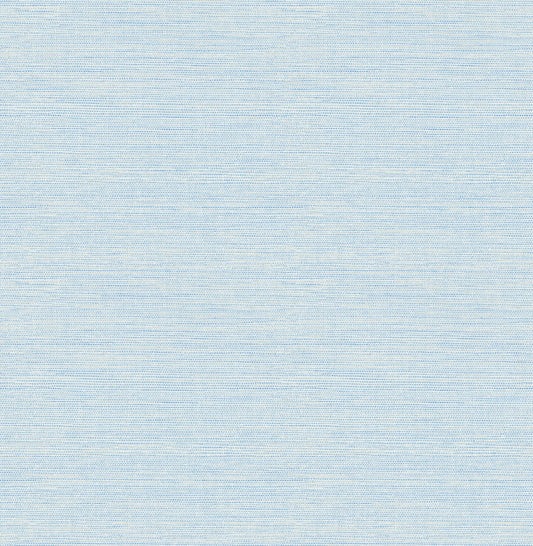 Chesapeake Oak & Moss Agave Faux Grasscloth Wallpaper - Sky Blue