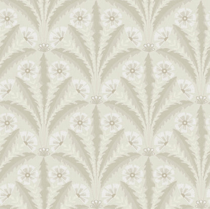 Chesapeake Oak & Moss Tap Root Wallpaper - Beige