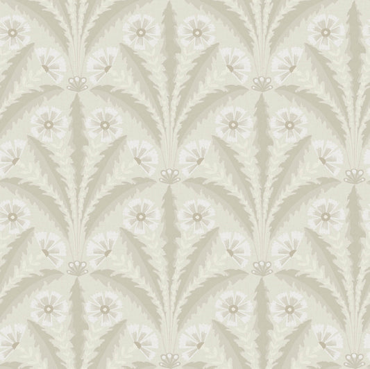 Chesapeake Oak & Moss Tap Root Wallpaper - Beige