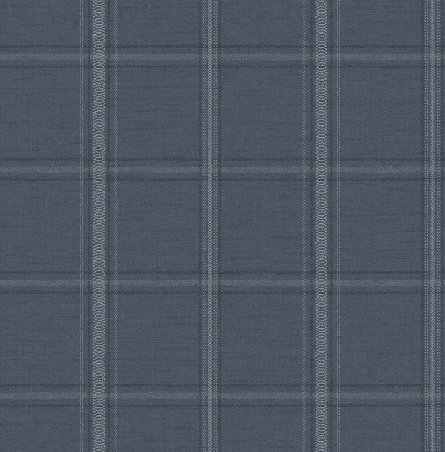 Chesapeake Oak & Moss Auberge Wallpaper - Dark Blue