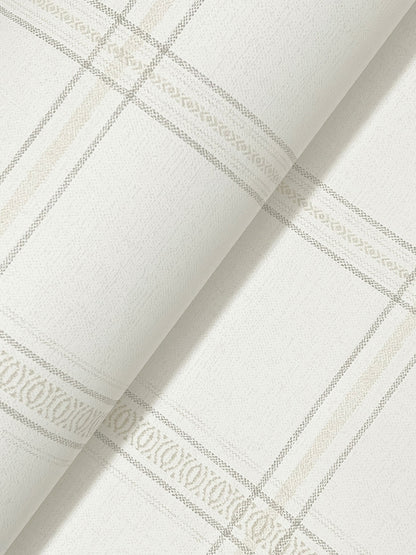 Chesapeake Oak & Moss Auberge Wallpaper - White
