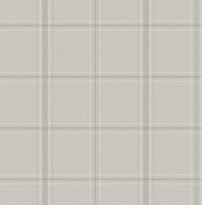 Chesapeake Oak & Moss Auberge Wallpaper - Taupe