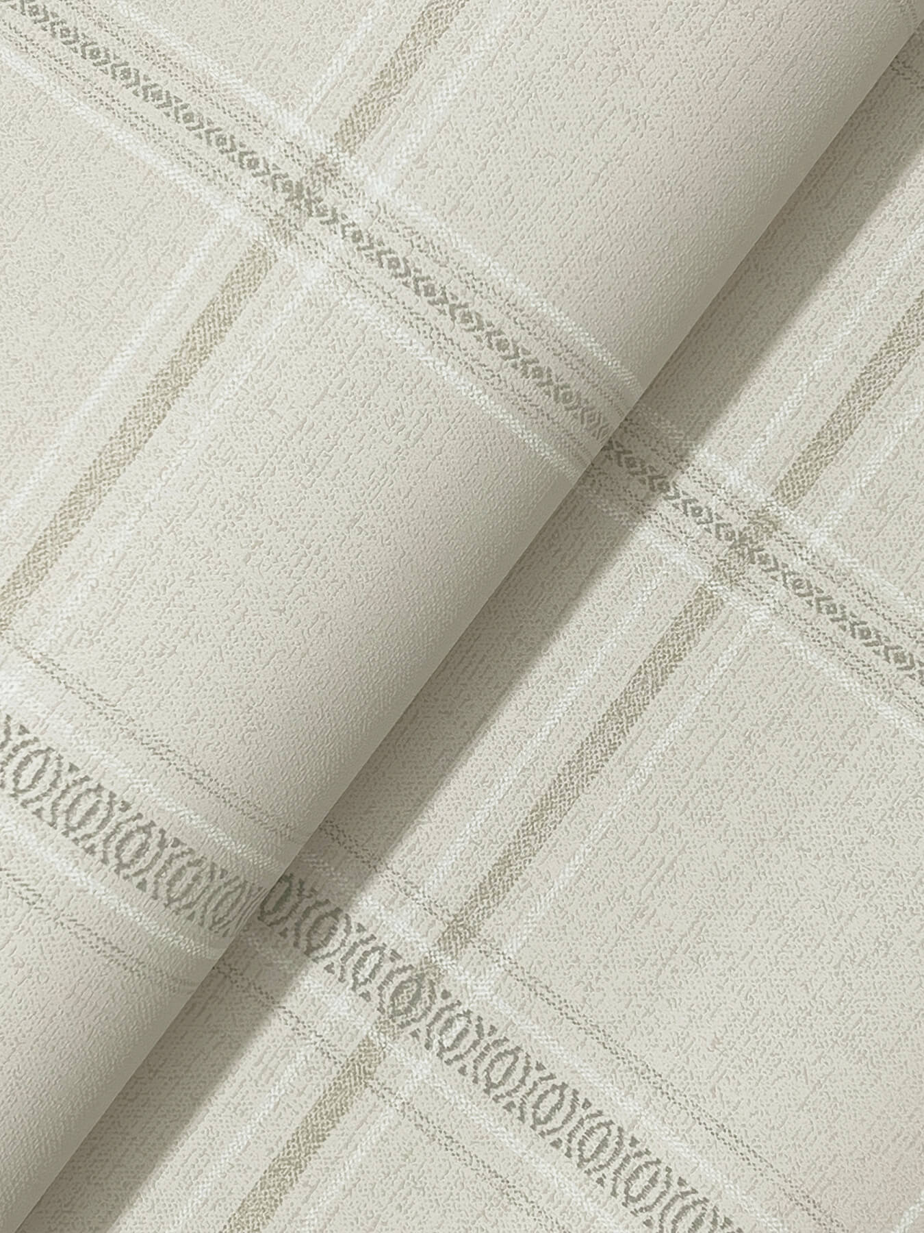 Chesapeake Oak & Moss Auberge Wallpaper - Taupe
