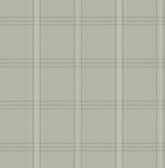 Chesapeake Oak & Moss Auberge Wallpaper - Sage