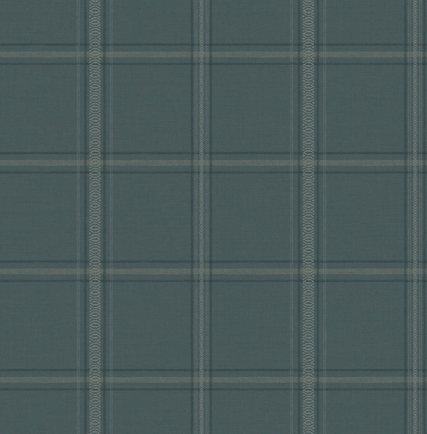 Chesapeake Oak & Moss Auberge Wallpaper - Teal