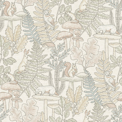 Chesapeake Oak & Moss Holt Wallpaper - Pastel
