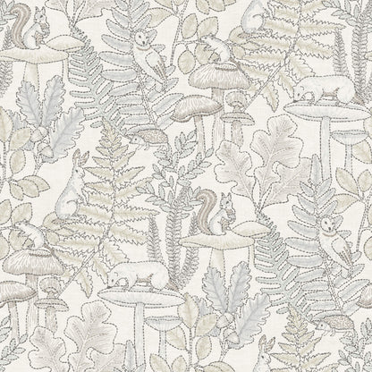 Chesapeake Oak & Moss Holt Wallpaper - Neutral