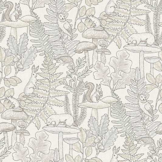 Chesapeake Oak & Moss Holt Wallpaper - Neutral