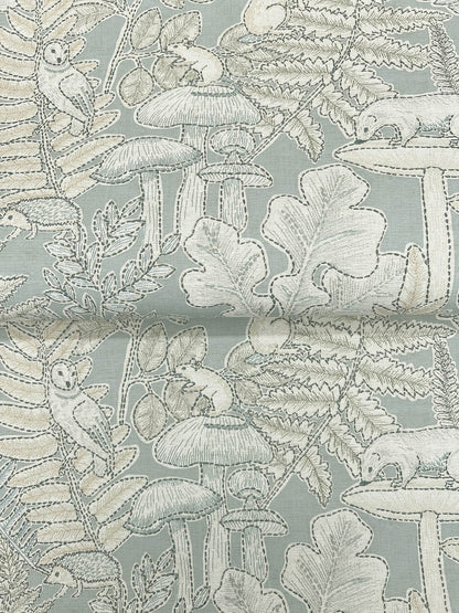 Chesapeake Oak & Moss Holt Wallpaper - Seafoam