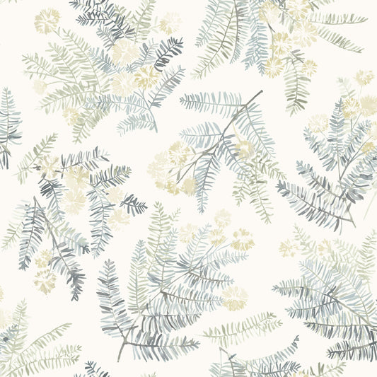 Chesapeake Oak & Moss Frith Wallpaper - Sea Green