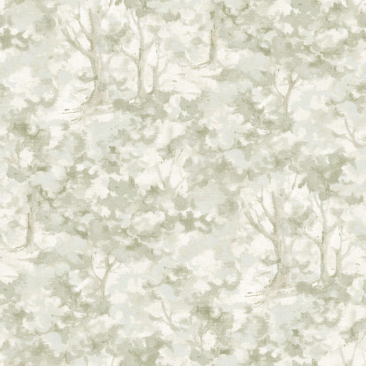 Chesapeake Oak & Moss Thicket Wallpaper - Sage