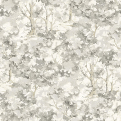 Chesapeake Oak & Moss Thicket Wallpaper - Charcoal