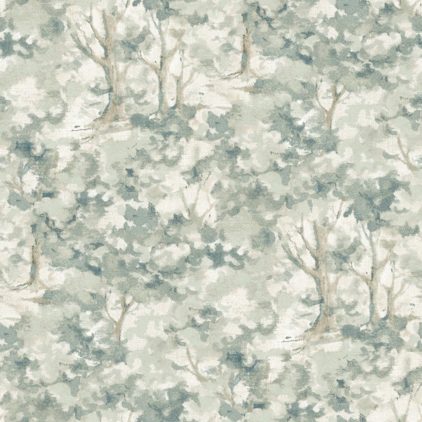 Chesapeake Oak & Moss Thicket Wallpaper - Teal