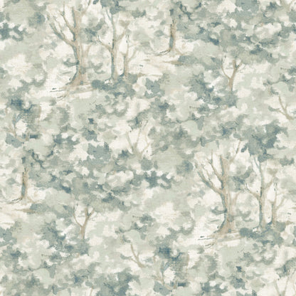 Chesapeake Oak & Moss Thicket Wallpaper - Teal