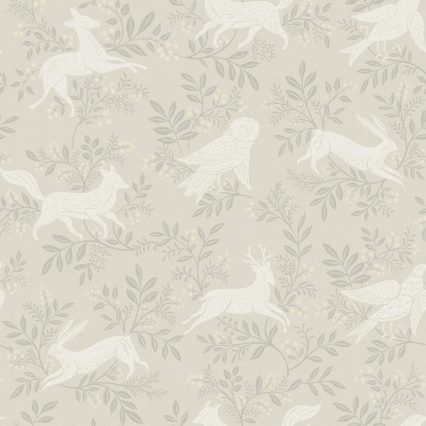 Chesapeake Oak & Moss Revelry Wallpaper - Taupe