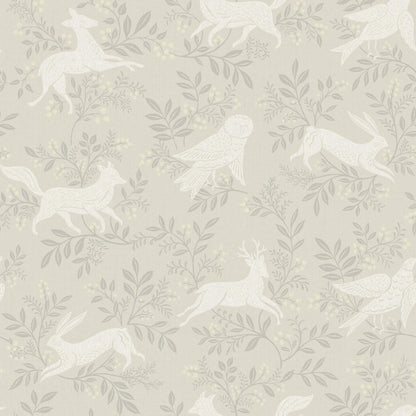 Chesapeake Oak & Moss Revelry Wallpaper - Taupe
