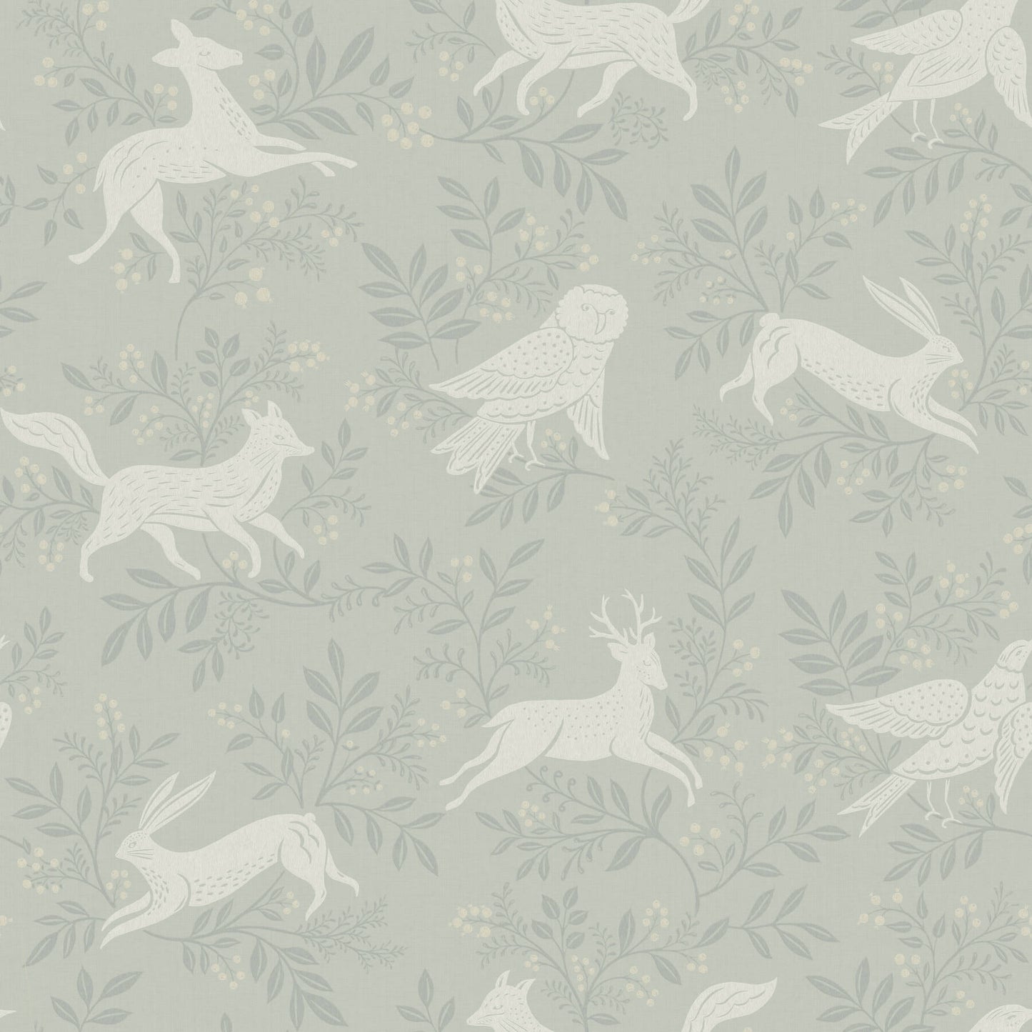 Chesapeake Oak & Moss Revelry Wallpaper - Sage