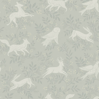 Chesapeake Oak & Moss Revelry Wallpaper - Sage