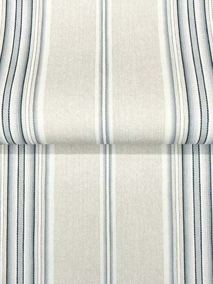 Chesapeake Oak & Moss Calvados Stripe Wallpaper - Blue