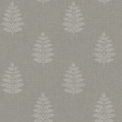 Chesapeake Oak & Moss Frond Wallpaper - Charcoal