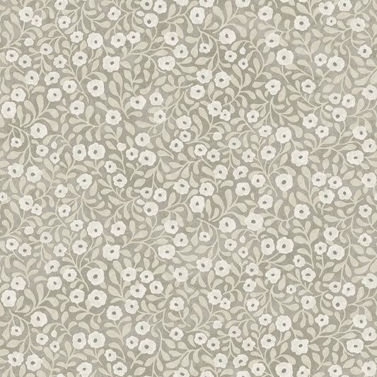 Chesapeake Oak & Moss Poppy Trail Wallpaper - Gray