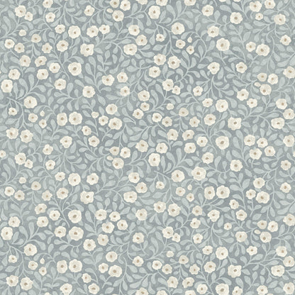 Chesapeake Oak & Moss Poppy Trail Wallpaper - Light Blue