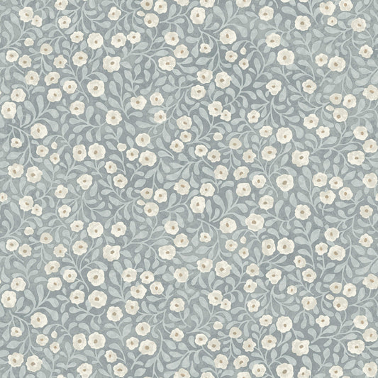 Chesapeake Oak & Moss Poppy Trail Wallpaper - Light Blue
