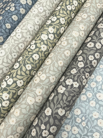 Chesapeake Oak & Moss Poppy Trail Wallpaper - Dark Blue