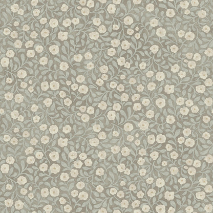 Chesapeake Oak & Moss Poppy Trail Wallpaper - Aqua
