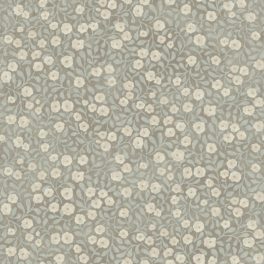 Chesapeake Oak & Moss Poppy Trail Wallpaper - Aqua