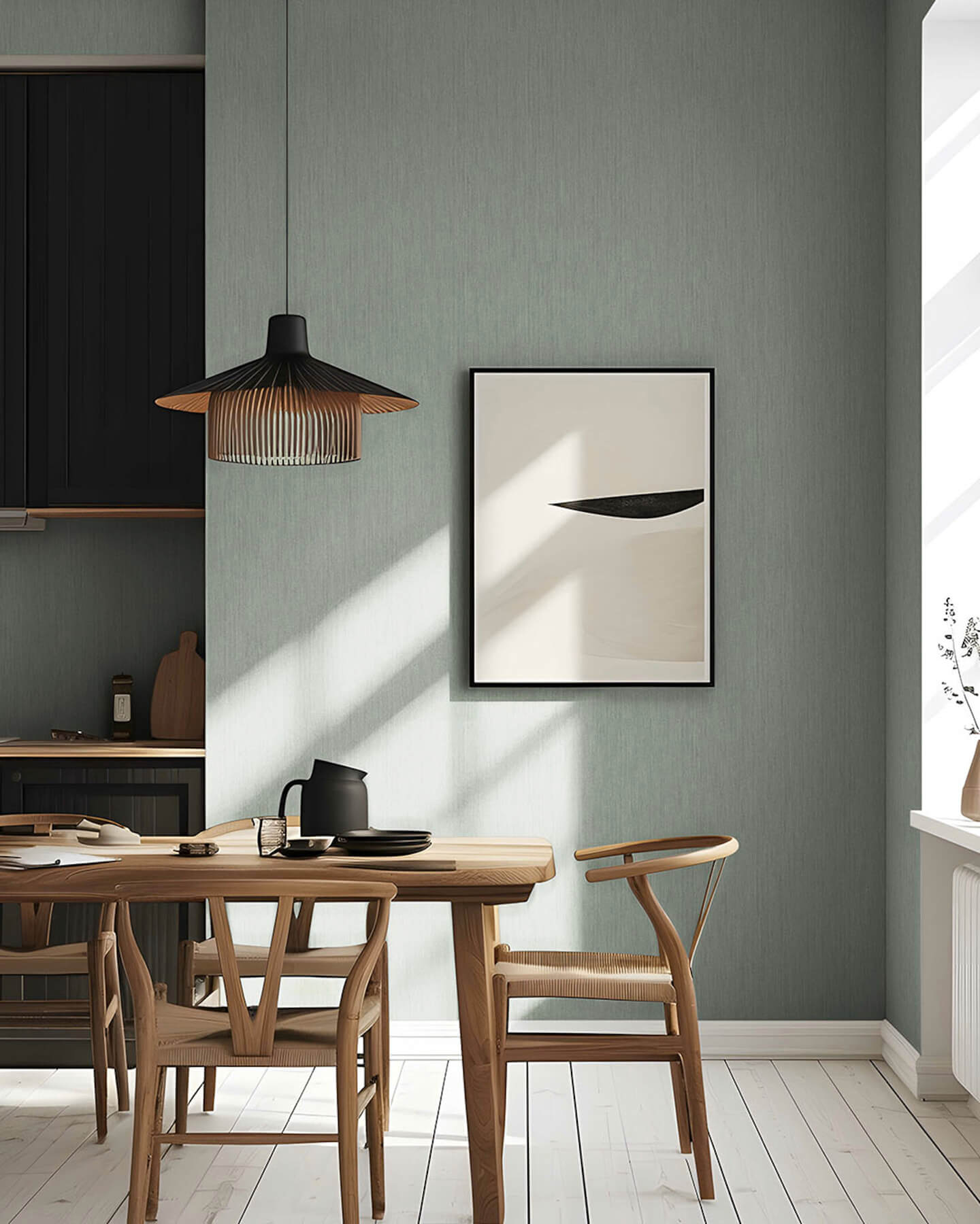 A-Street Prints Hidden Treasures Midolin Granit Wallpaper - Sea Green