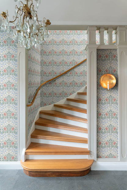 A-Street Prints Hidden Treasures Oxford Union Wallpaper - Pink