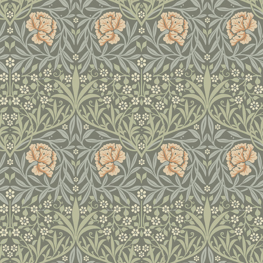 A-Street Prints Hidden Treasures Oxford Union Wallpaper - Gray