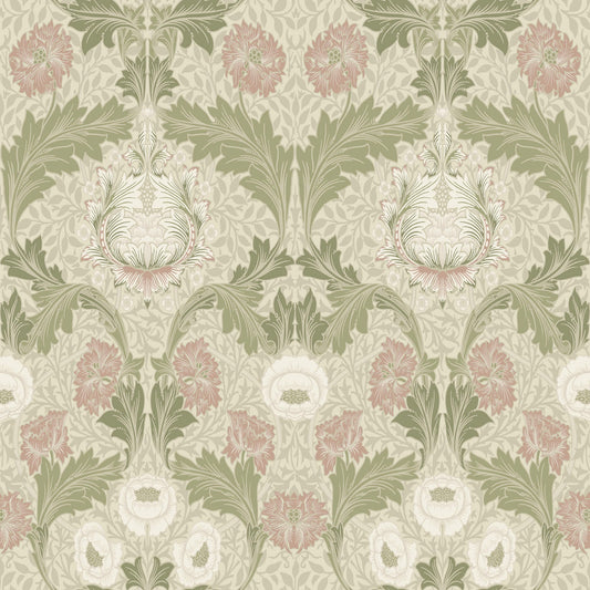 A-Street Prints Hidden Treasures Myrtle Wallpaper - Mauve