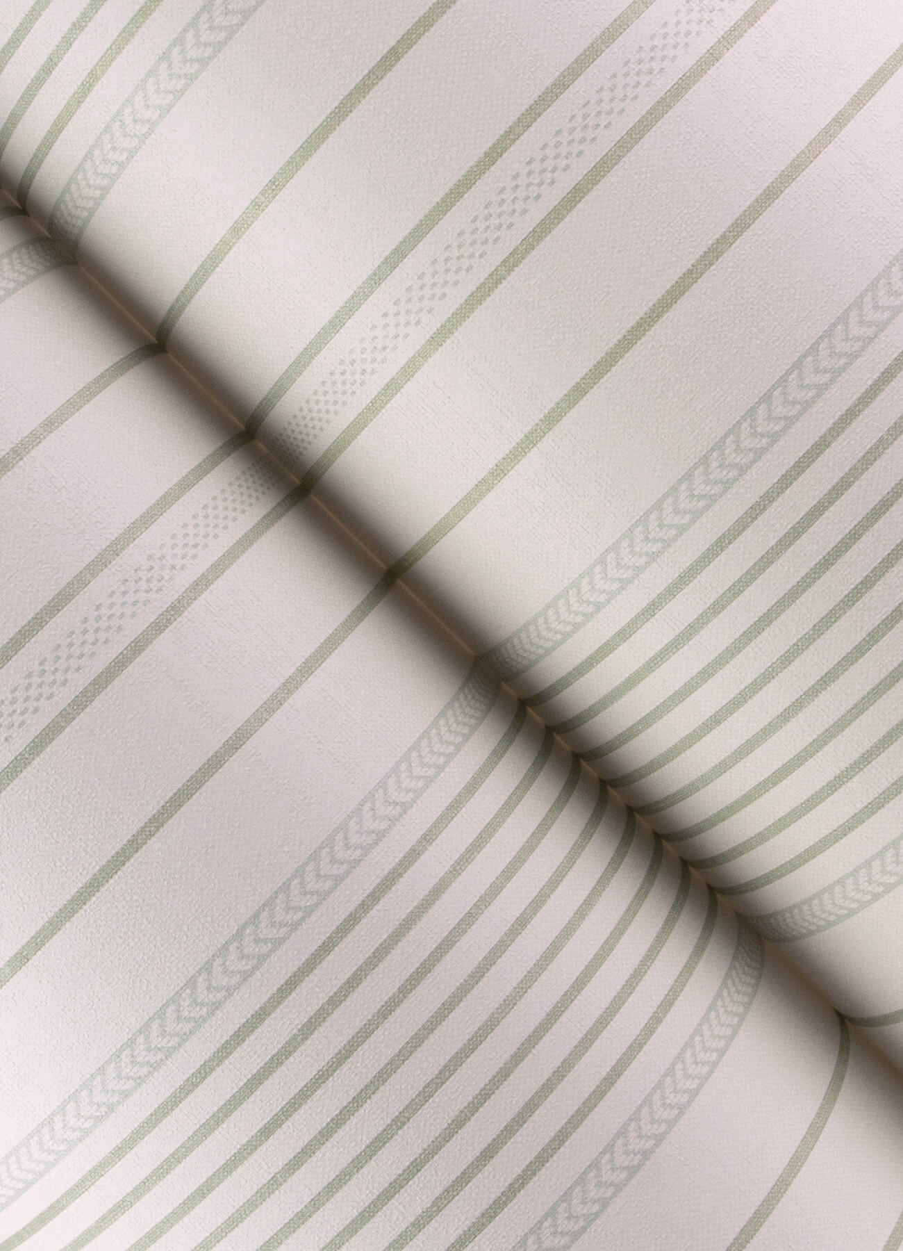 A-Street Prints Sea Salt Navarres Stripe Wallpaper - Light Green