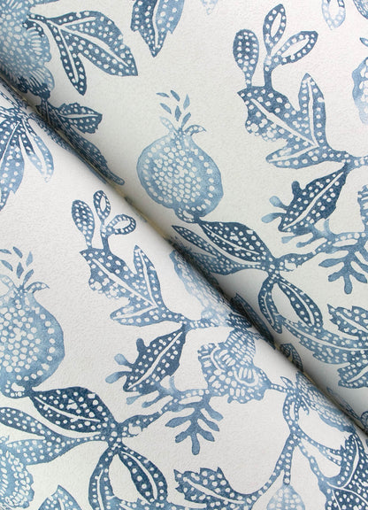 A-Street Prints Sea Salt Beach Rose Wallpaper - Blue