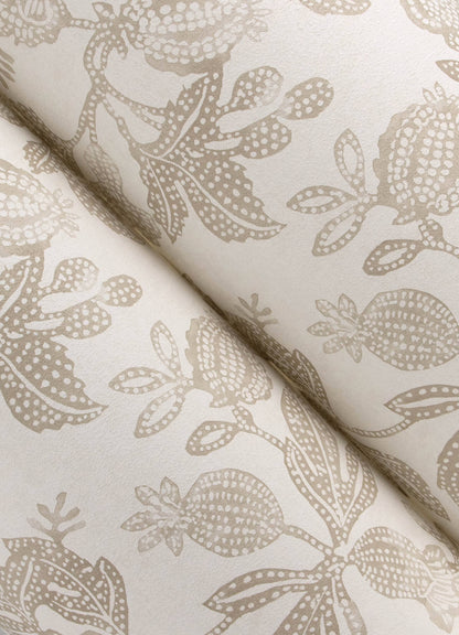 A-Street Prints Sea Salt Beach Rose Wallpaper - Neutral