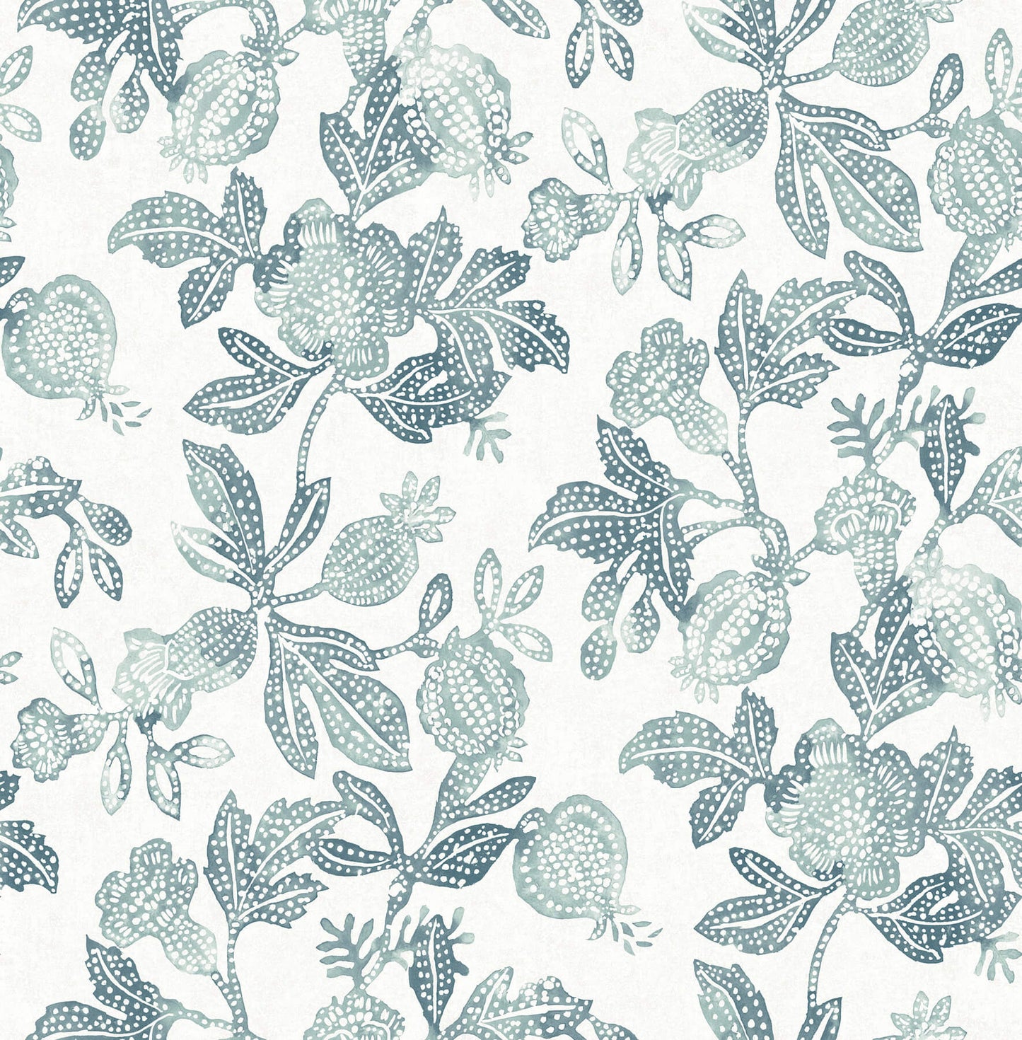 A-Street Prints Sea Salt Beach Rose Wallpaper - Teal