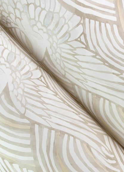 A-Street Prints Sea Salt Egret Wallpaper - Neutral