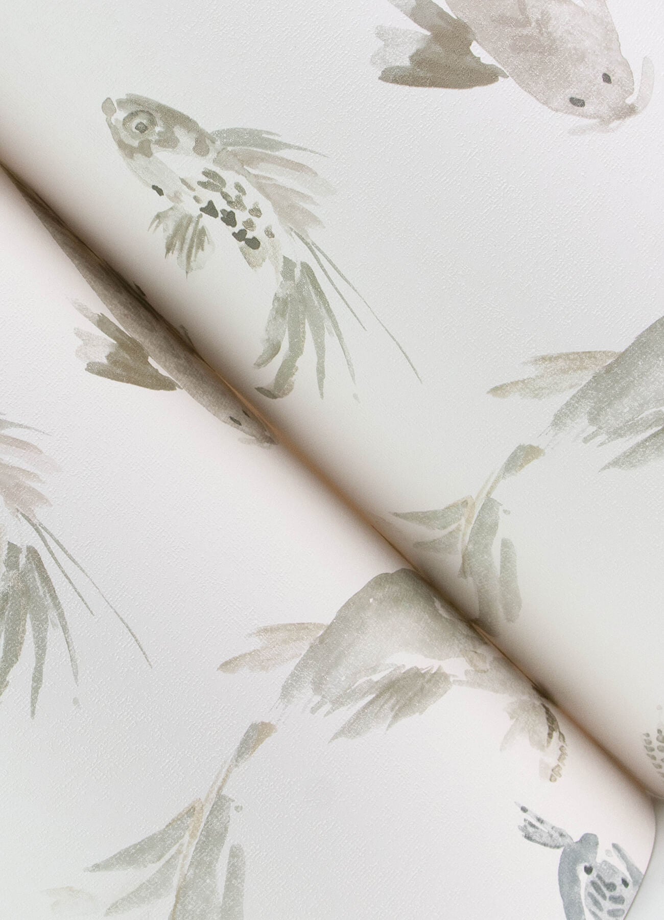 A-Street Prints Sea Salt Koi Wallpaper - Stone