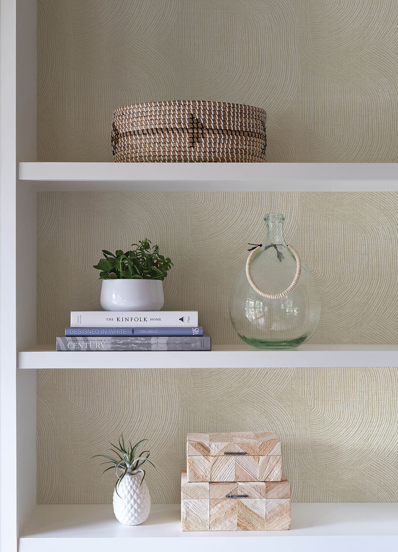 A-Street Prints Sea Salt Folly Wallpaper - Champagne